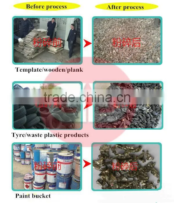 Widely used complete models double shaft home wood shredder