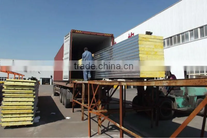 Mushroom House Fire Proof Glass Wool Sandwich Panel