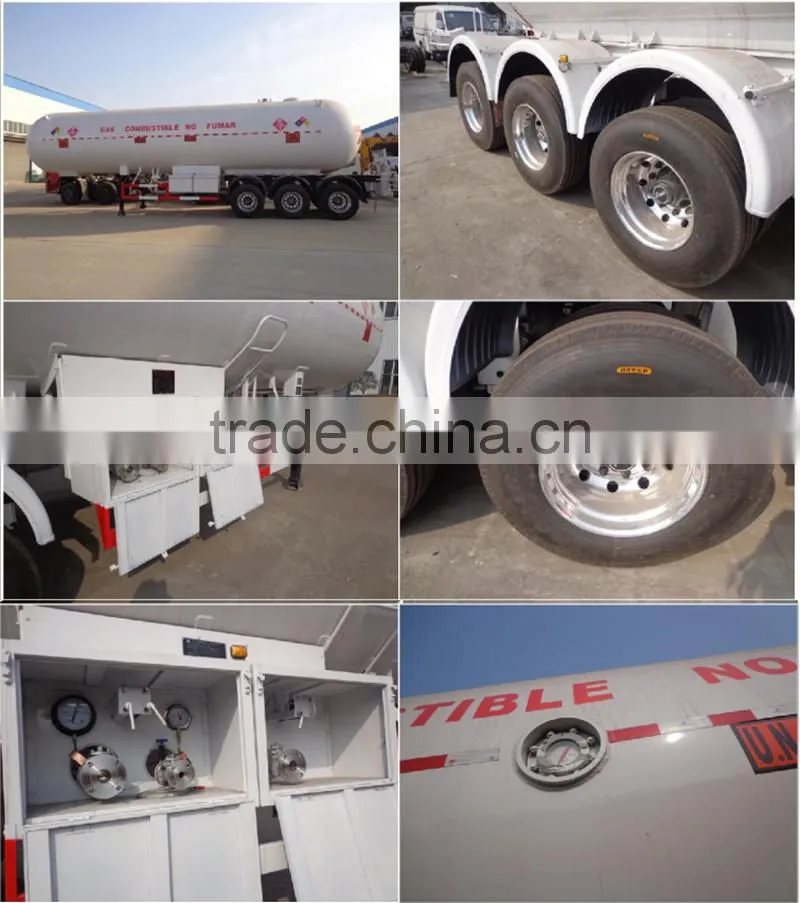 China Supplier 3 Axles LPG Gas Tanker Trailer for Sale