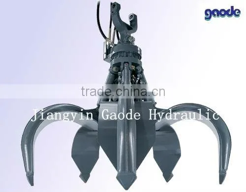 Hydraulic Rotated Rock Grapple