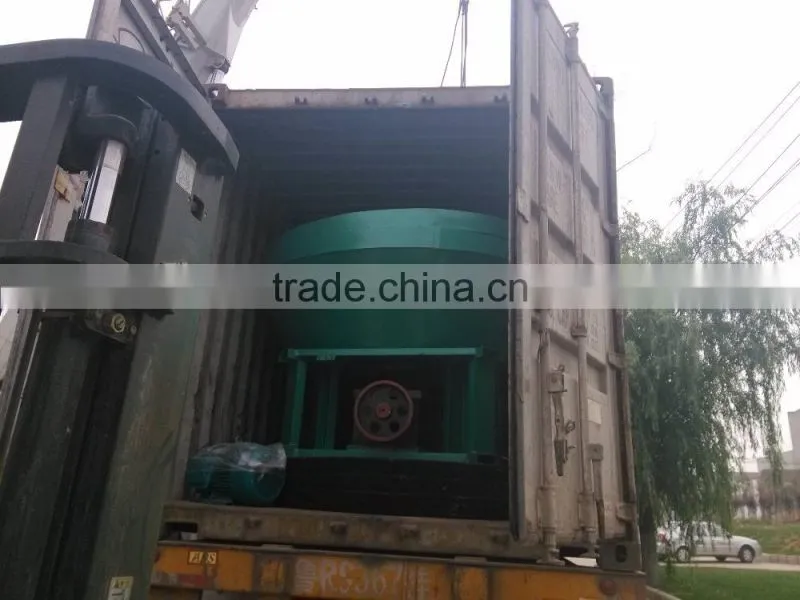 Good performance wet pan mill for grinding iron ore/gold ore with low cost