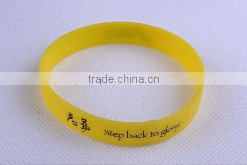 Stylish youth energy narrow wristbands silicone bangles