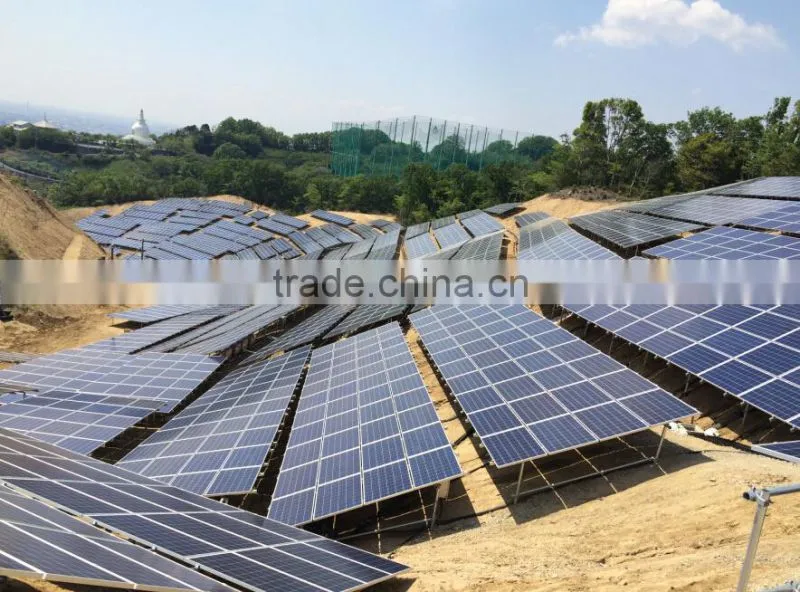 high quality Galvanized steel ground Adjustable Angle solar panel support structures rack