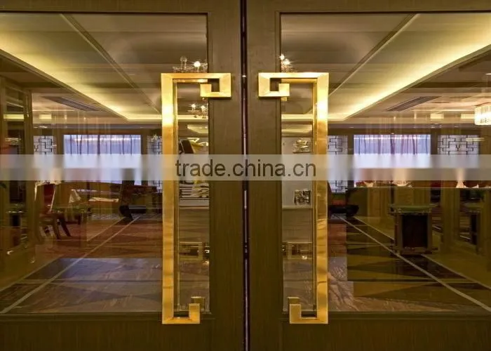 thermal break aluminum swing commercial double glass doors