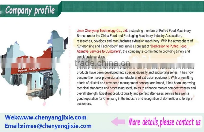 2016 new equipment fully automatic child snack food processing line /snack food manufacturing with high quality