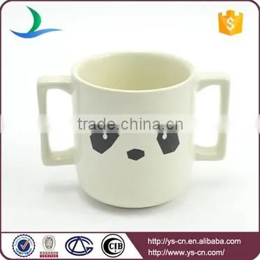 4pcs ceramic kid's dinner set with panda pattern