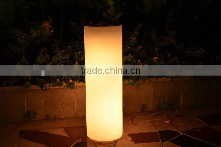 Home gardon decor led flower pot color change vase