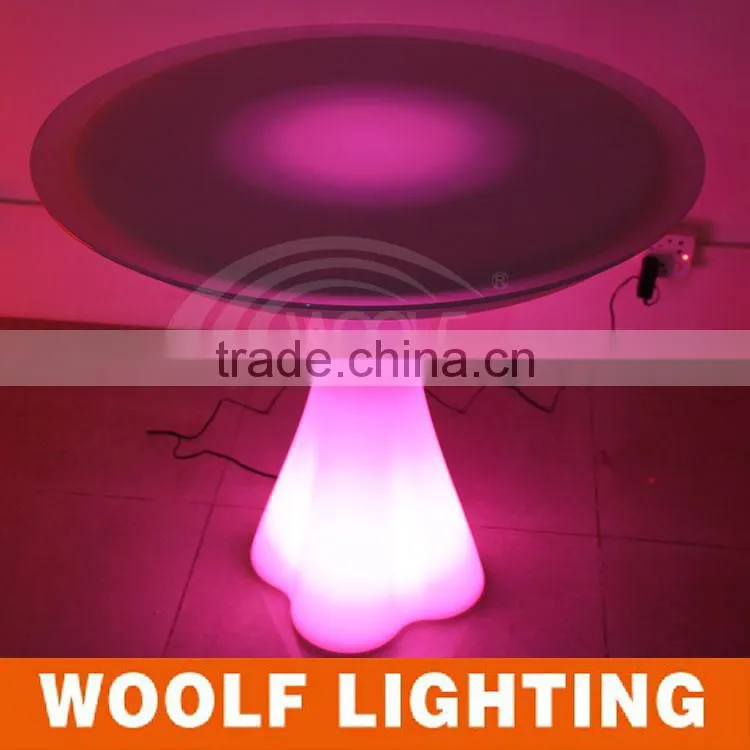 Super Modish Design Waterproof Lighting Up Living Room Bar Decorative LED Round Coffee Table Tea Table Dinner Table
