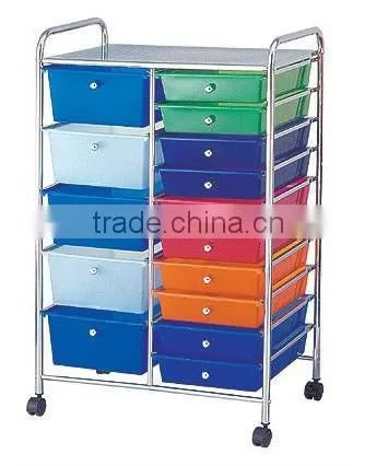4 tier Plastic drawer trolley