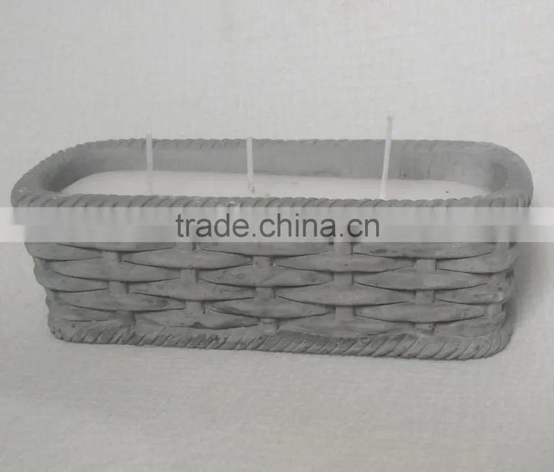 cheap patterns woven ceramic candle wax jar
