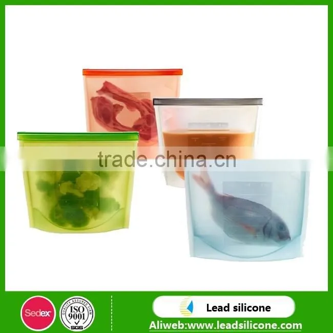 Freezer & Microwave Oven Fit Collapsible Silicone Food Containers