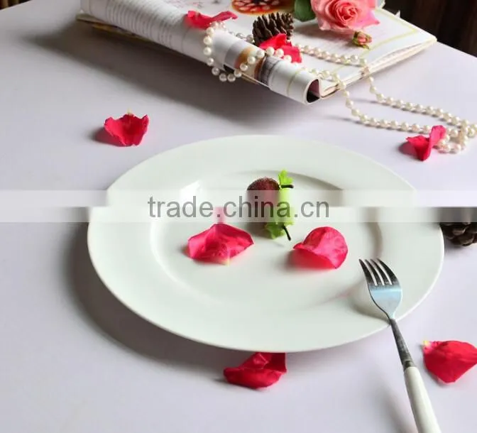 custom porous ceramic plates white porcelain serving dishes