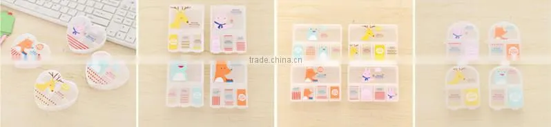 Q1097 Creative home fashion plastic pill box