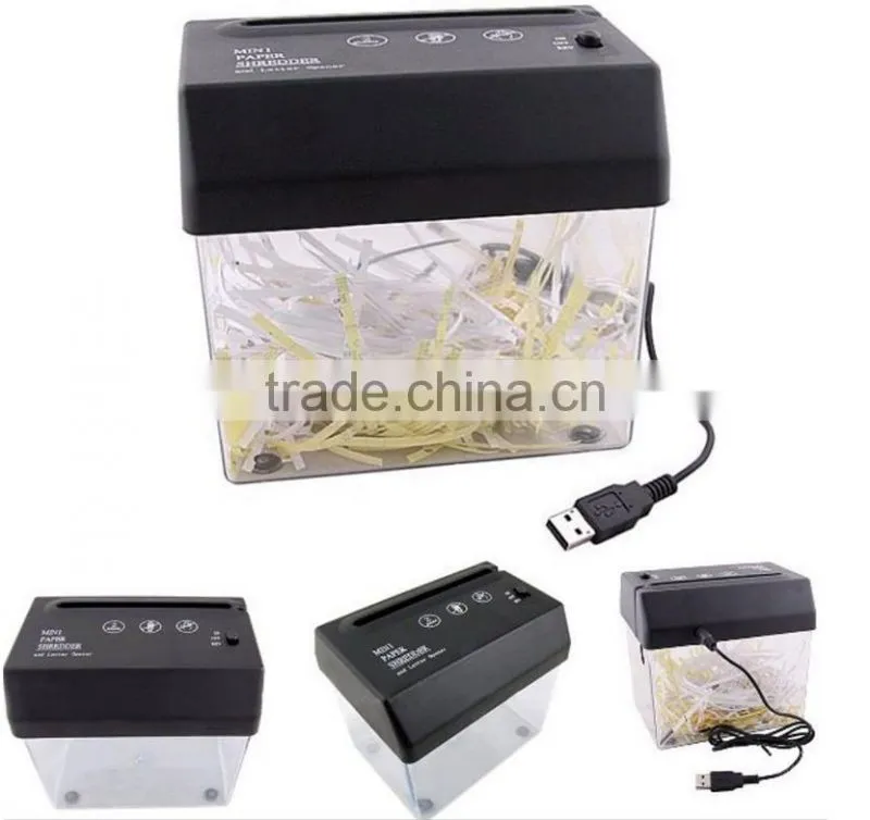 Factory Hot Cheap Wholesale Table Mini USB Paper Shredder