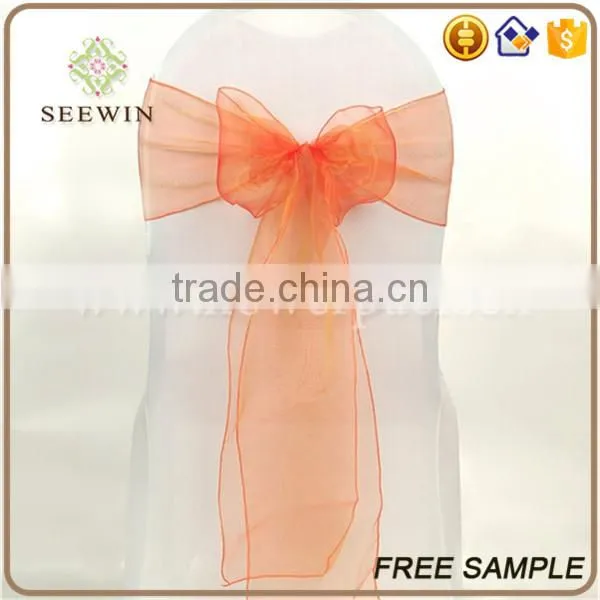 cheap wholesale organza chair cover sash