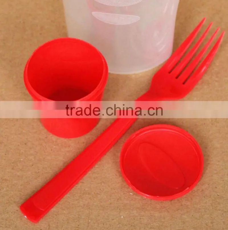 promotional clear new plastic salad cup with scoop