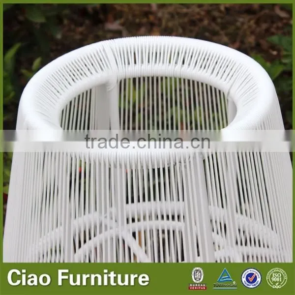 Rhombus shape weaving outdoor string floer pot stand