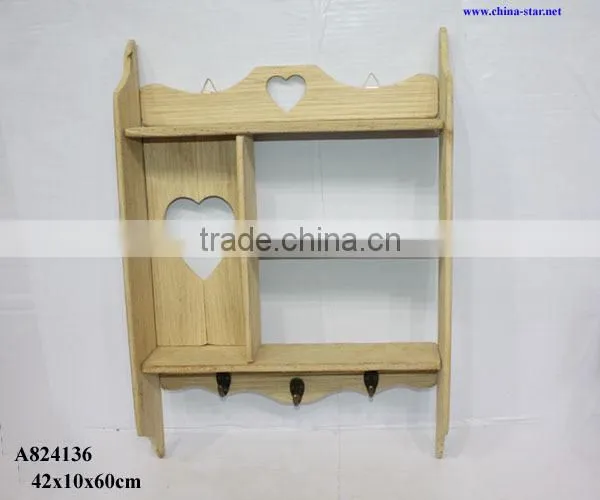 wooden display hook for wall decoration