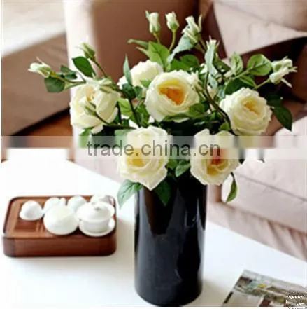 black vases