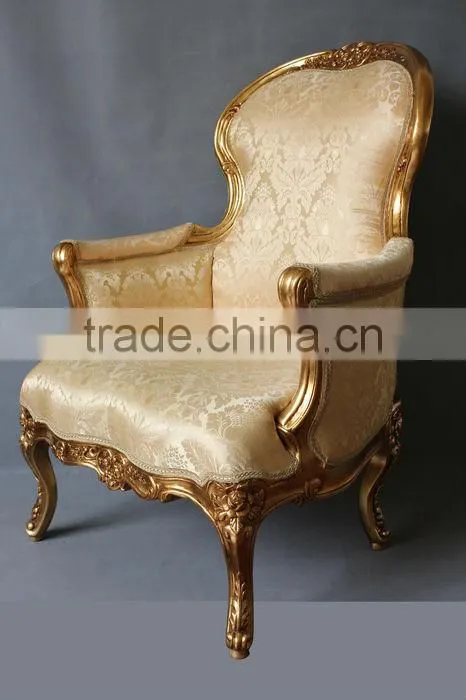 Popular Antique living room chair,golden sofa