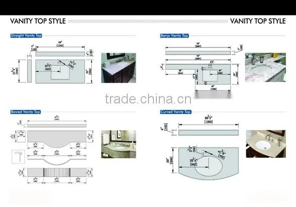 Newstar Factory Price Cheap Cut-To-Size Countertop Vanity Tops