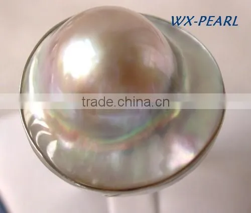 fashion elegant jewelry silver pearl ring