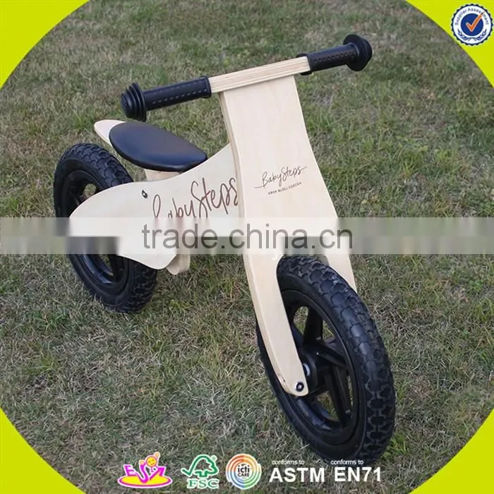 2017 New design baby wooden balance bike wholesale wooden balance bike log wooden balance bike for toddlers W16C156