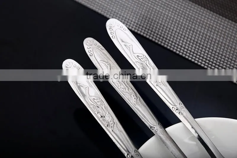 Natural color spoon and fork set free sample available