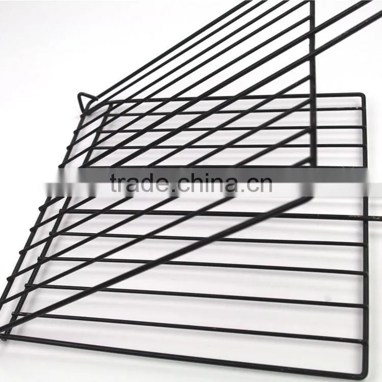 Non-stick grill rack with wooden handle