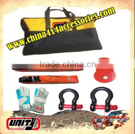 4x4 offroad for winch recovery kit 9 pcs