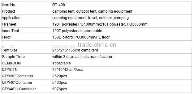 Waterproof Outdoor Folding Fun Camping Tent