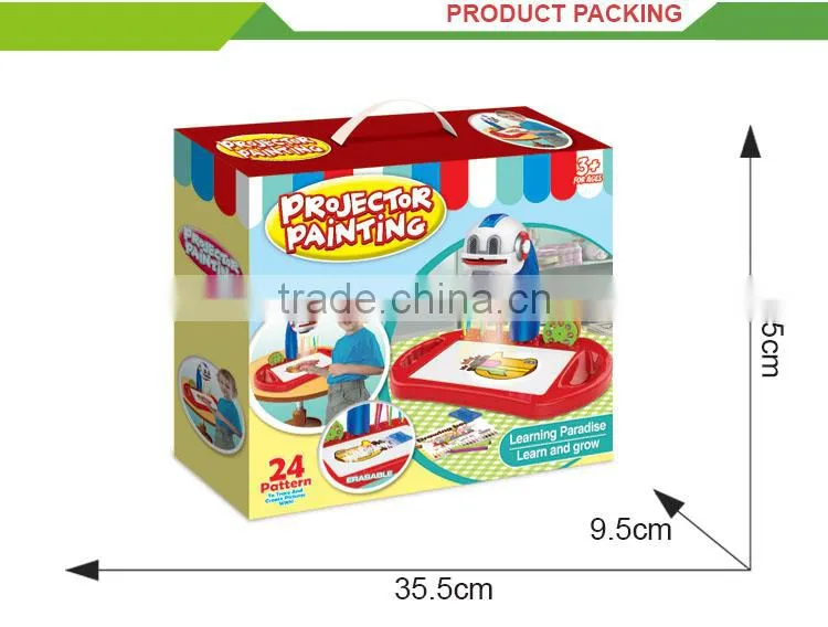 High quality children set Intelligent cartoon board drawing projector
