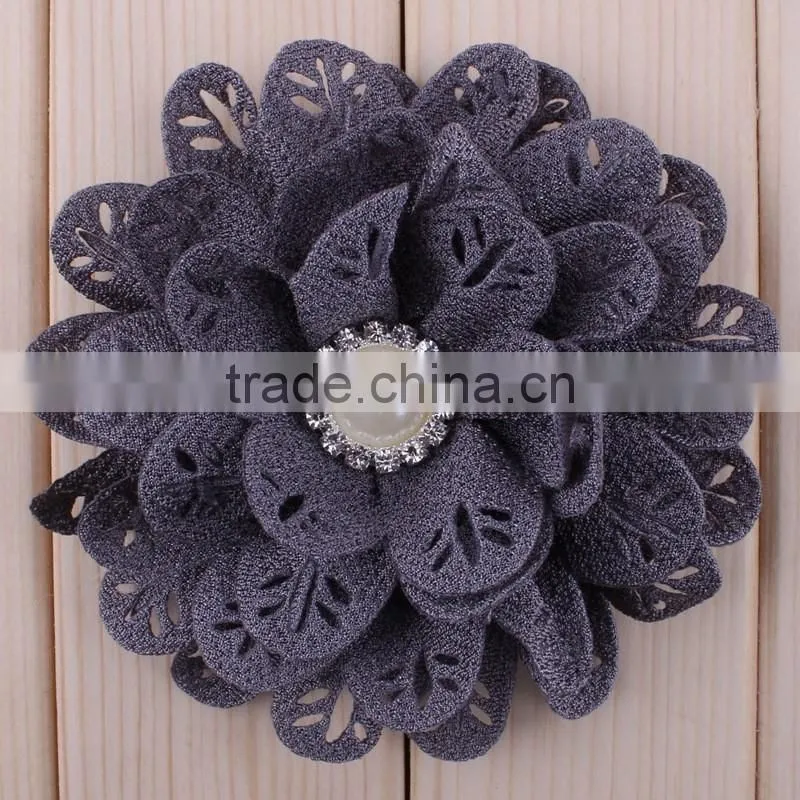 hot sale fabric flower clip for baby girls