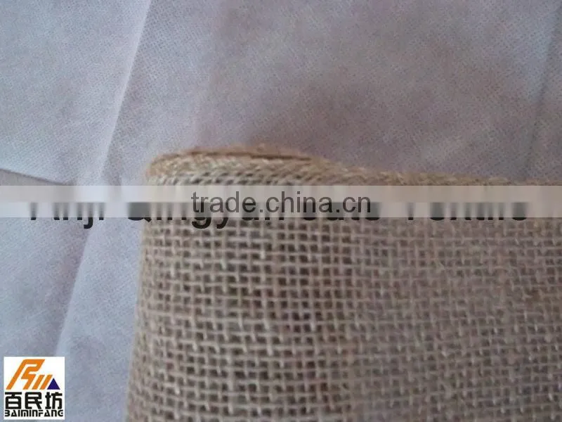 vintagec rustic mesh jute hessian sash colored