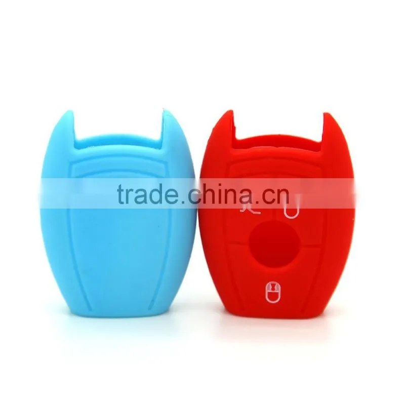 Super quality car key case manufacturer silicone car key covers for Mercedes Benz