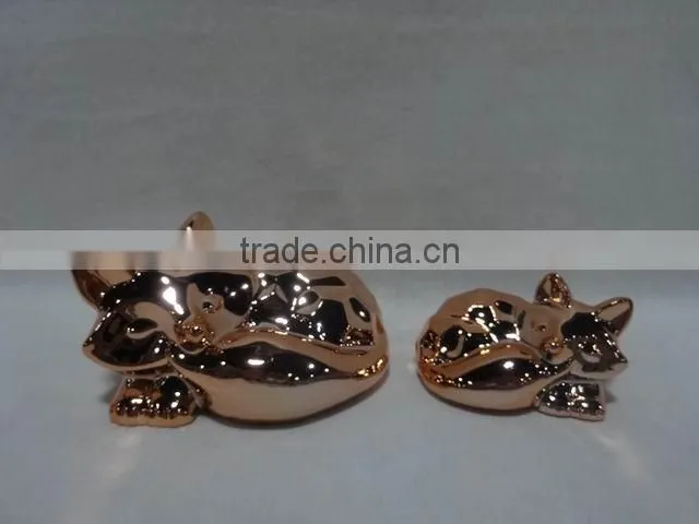 plating porcelain apple shape decorations holiday decorations