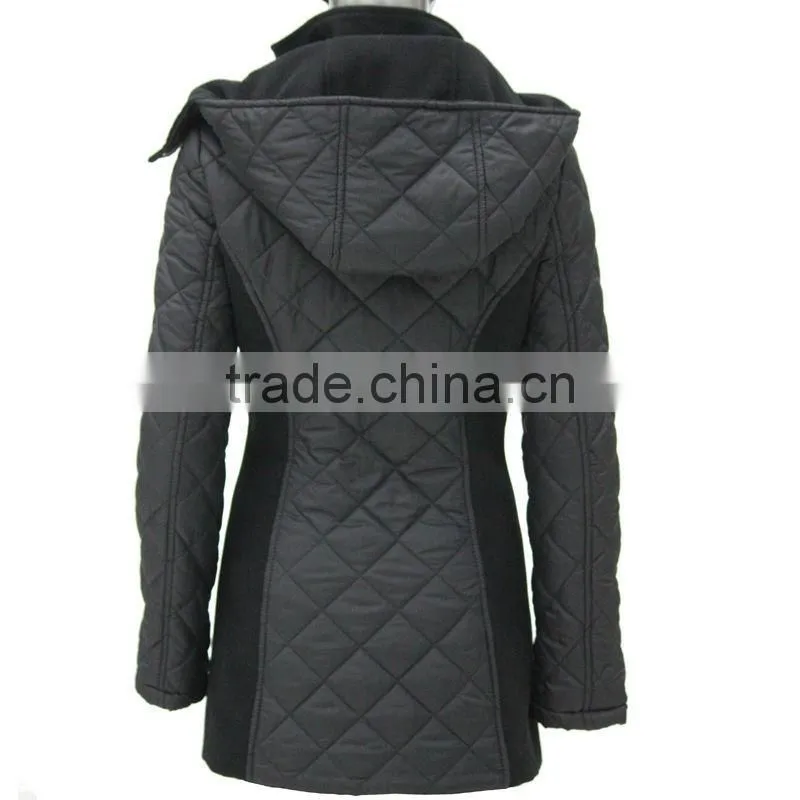 racoon hooded jacket for lady winter jacket
