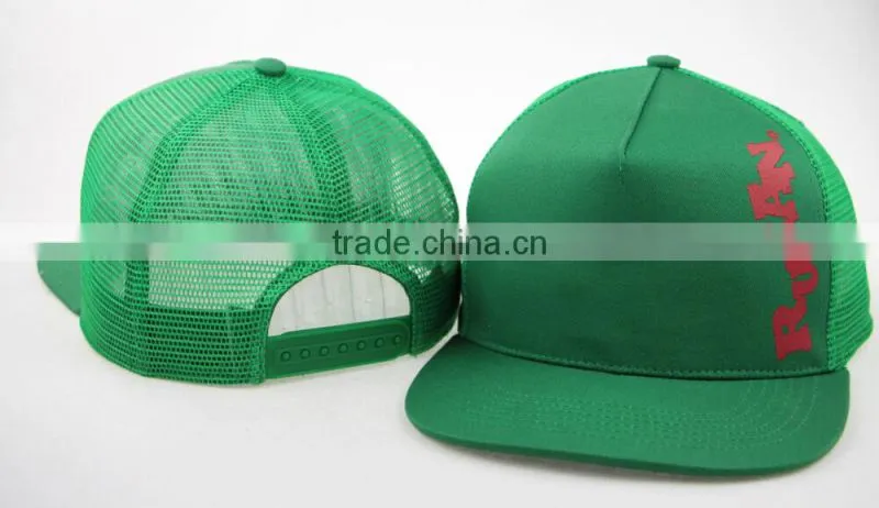 Stylish 5 Panel Black Neon Snapback Trucker Hats