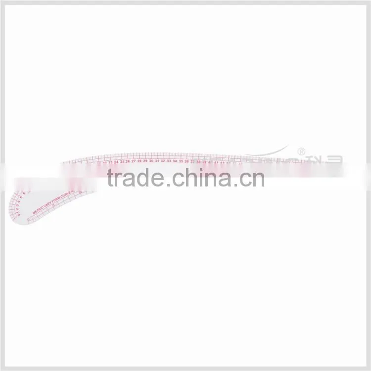 60CM China high quality small knife type metal french curve ruler for fashion design