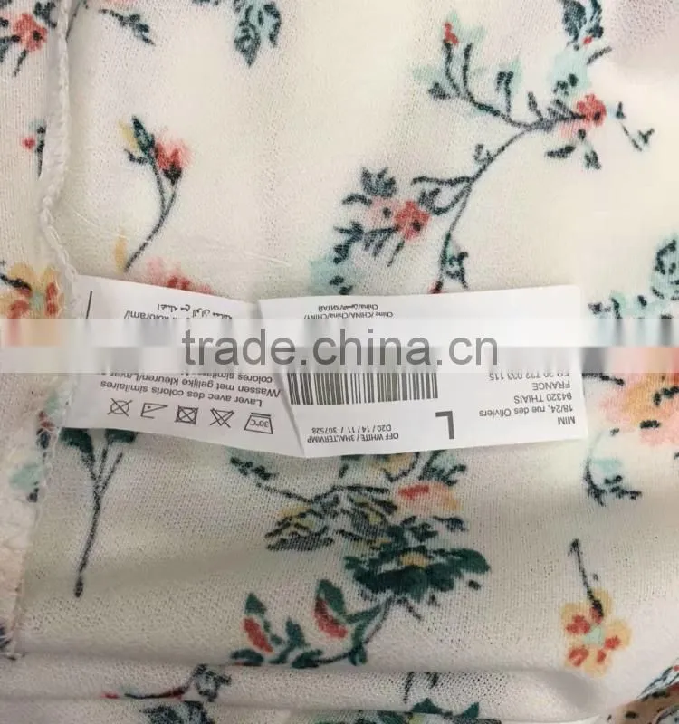 Yiwu surplus inventories women fashion sexy flower printing tank top