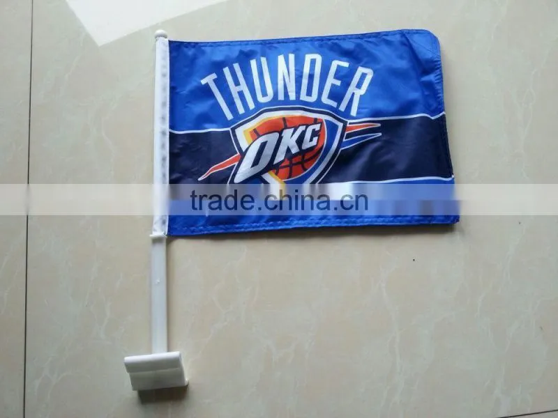 custom printed knitted polyester Car Flag