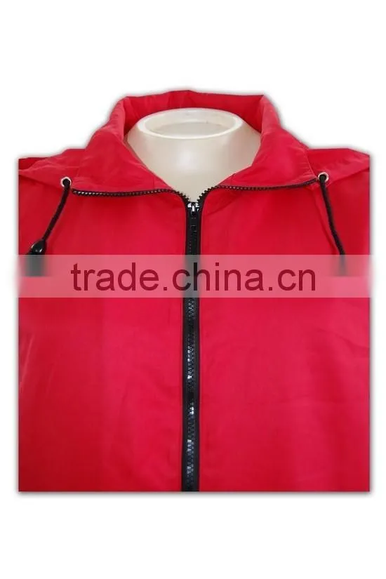 China manufactory high quality custom made sublimation plain nylon hooded vest