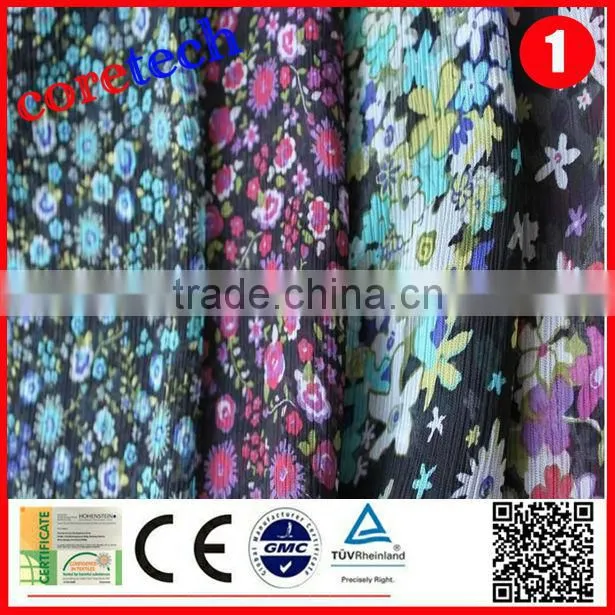 Hot sale popular crepe chiffon fabric factory