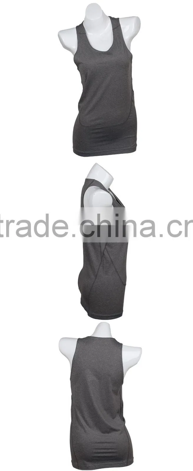Accept Sample Order Ladies Sexy Yoga Top with Built in Bra