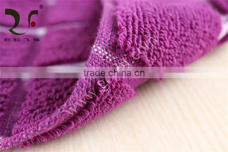 Plush grid pattern 100% cotton bath mat