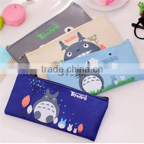 (New) Big Hero 6 pencil box with high quality, PU pencil case for kids, Cartoon pencil box for school children