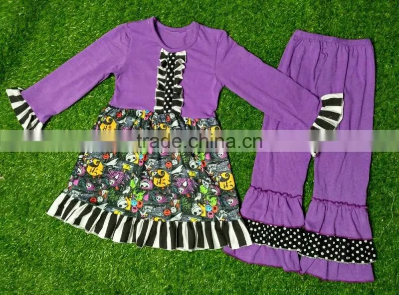 zhejiang yiwu girls long sleeved clothes give you a different dress feeling Long autumn stripes wrinkled girls cotton