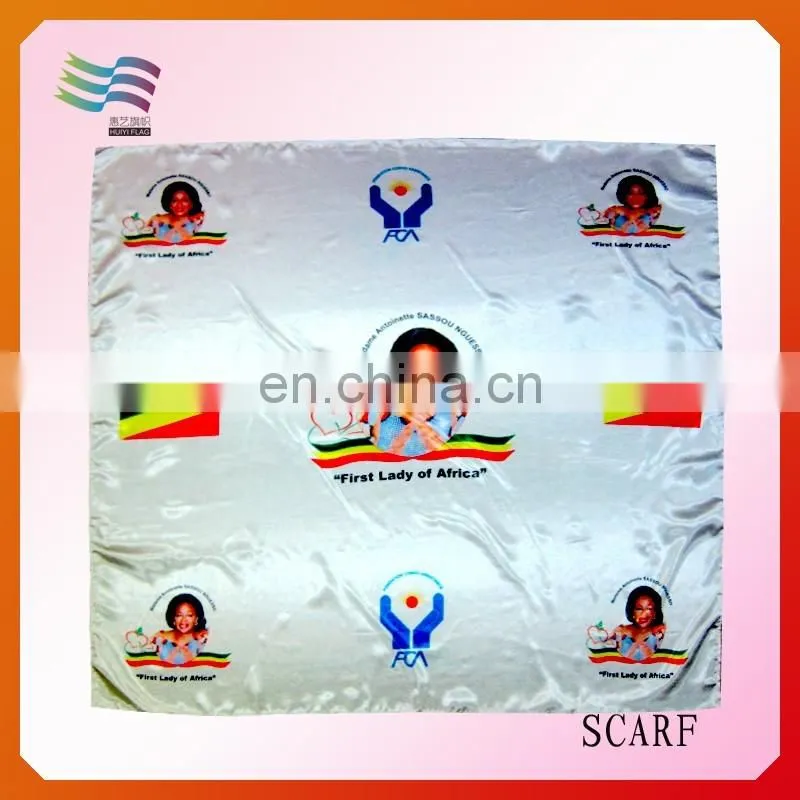 Custom Polyester Satin Women Scarf