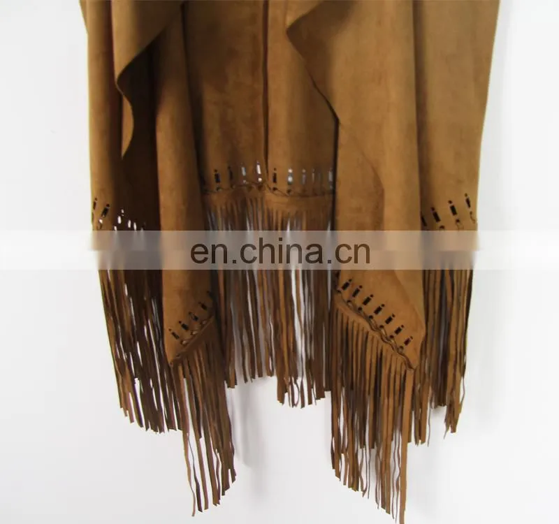 2016 women's cut and sew suede top for women