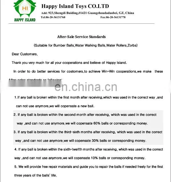 HI High Quality summer inflatable walking ball for summer game